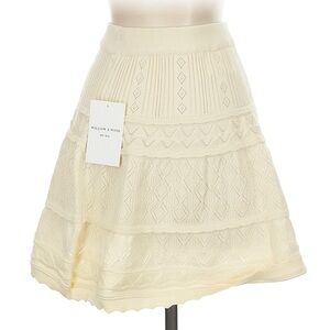 NWT Cream Knit Skirt